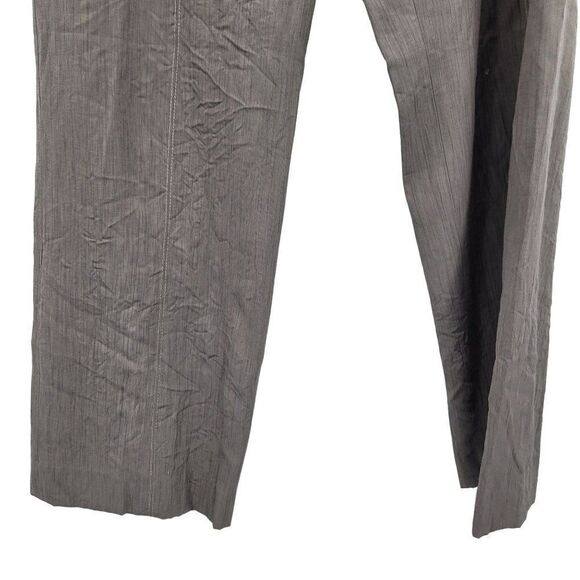 Vex Trouser Pants 42 Gray Lightweight High-Rise Wide Flowy Contrast Stitching - Picture 5 of 10